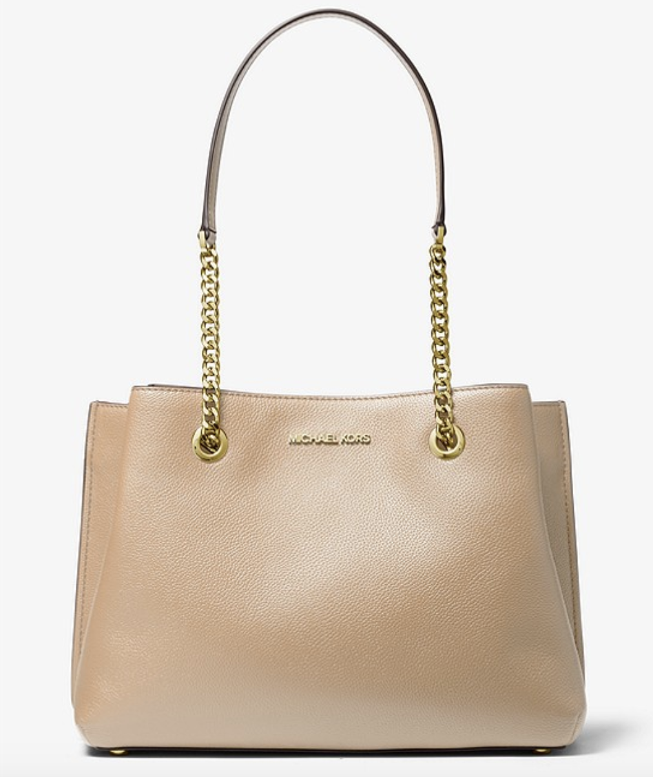 Teagan Large Pebbled Leather Shoulder Bag. (PHOTO: Michael Kors)