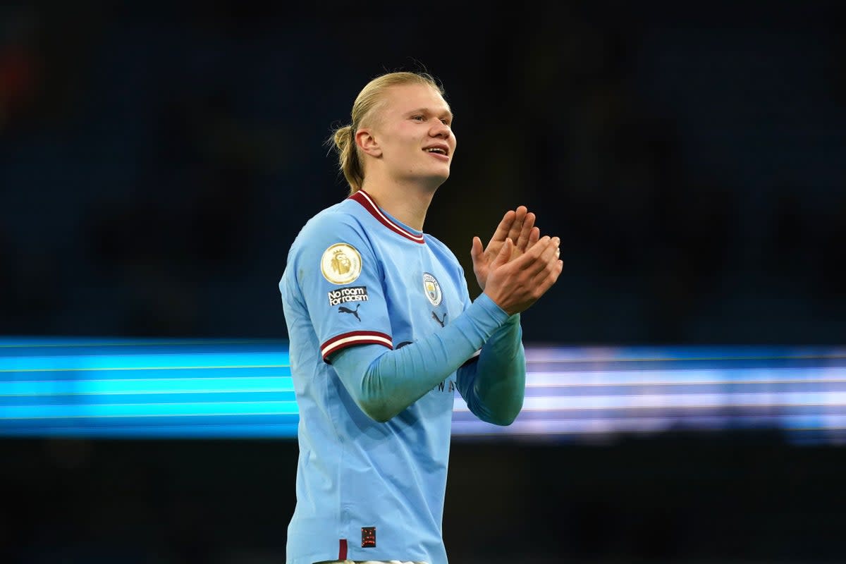 The arrival of international stars to like Manchester City’s Erling Haaland last summer contributed to English clubs spending by far the most on international deals in 2022 (Martin Rickett/PA) (PA Wire)