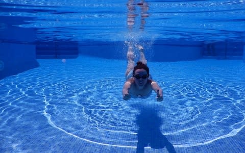 water photo swimming pool diving - Credit: Telegraph