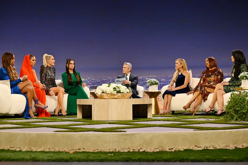 The Real Housewives of Beverly Hills cast films the season 13 reunion with Andy Cohen