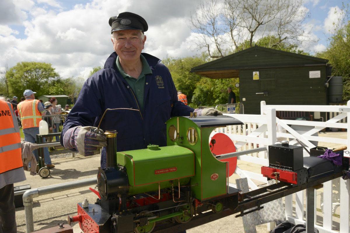 Tony Lowe at the West Wiltshire Society of Model Engineers public open day in Westbury. <i>(Image: Trevor Porter77032-1)</i>