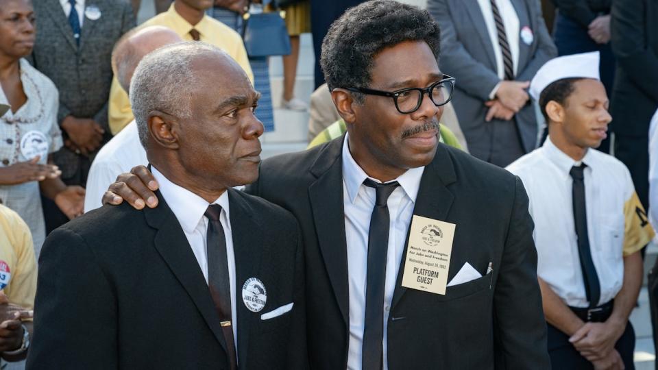 Colman Domingo and Glynn Turman in Netflix's Rustin