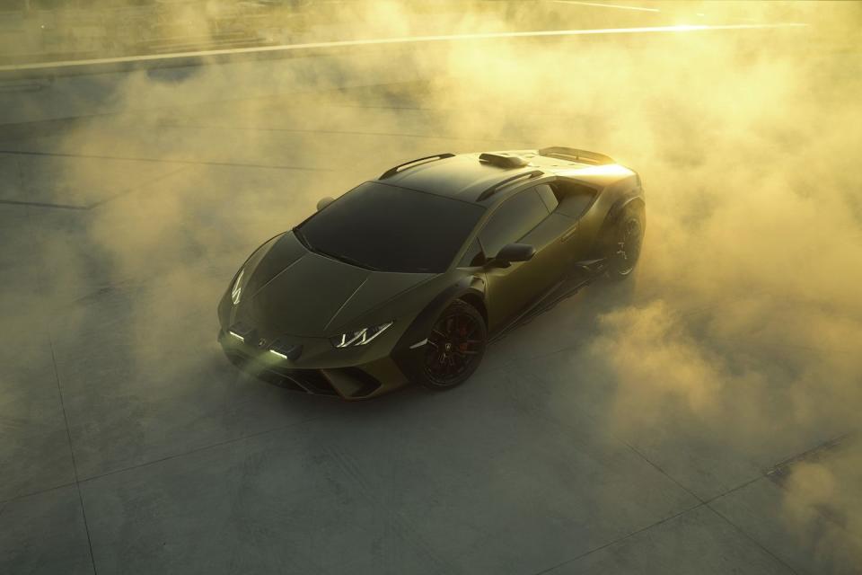 <p>2023 Lamborghini Huracán Sterrato, like the Urus Performante, has a new dynamic setting called Rally.</p>