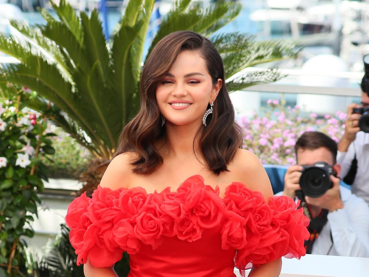 Selena Gomez attends the photo call for "Emilia Perez" at the Cannes Film Festival.