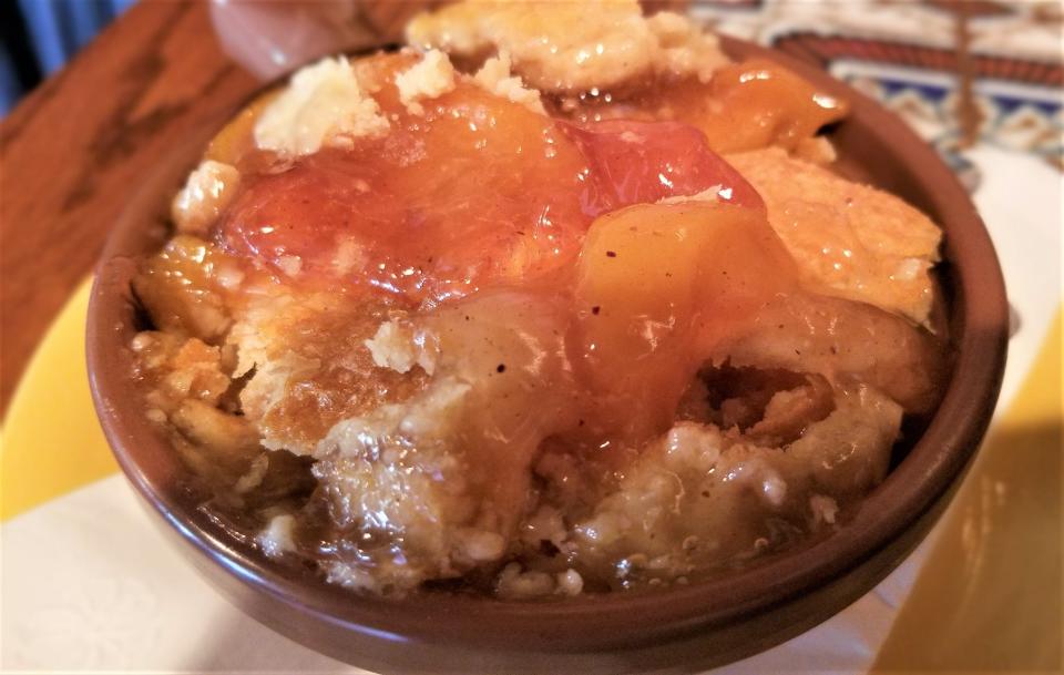 The peach cobbler at Hickory Hollow in Ellenton.