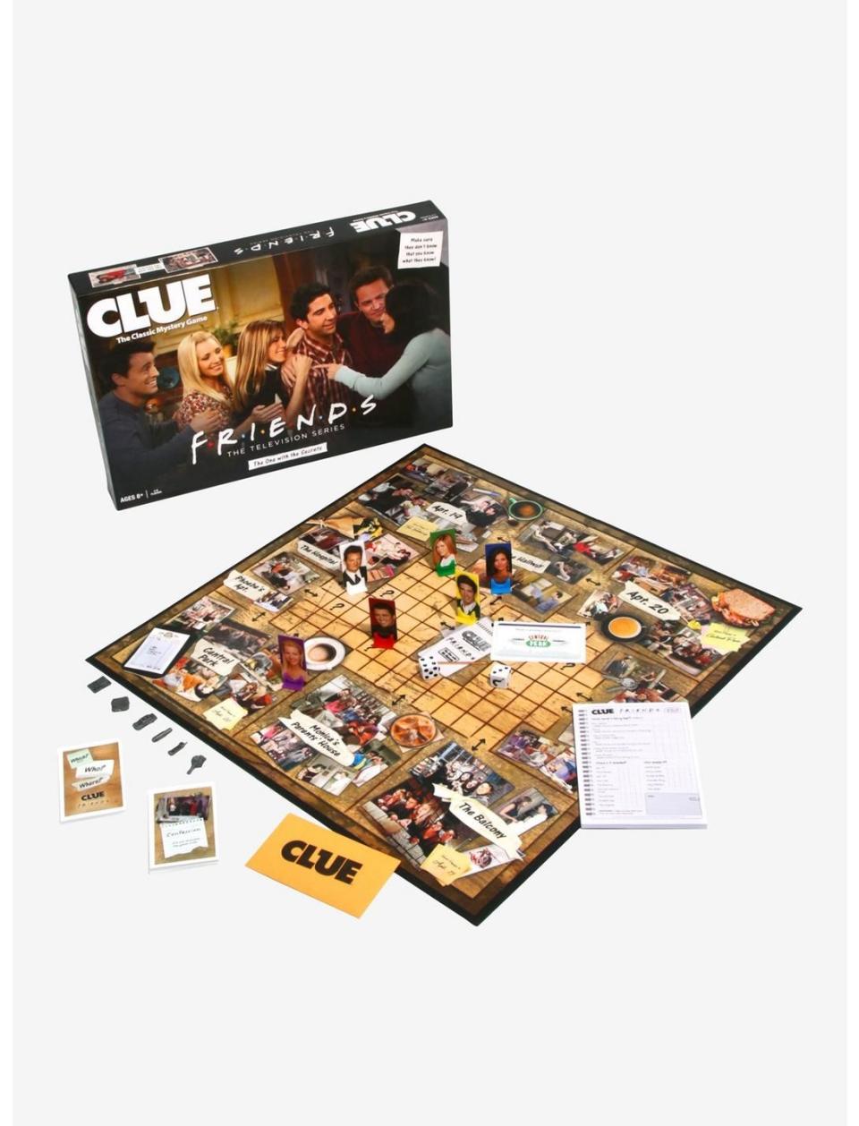 5) Clue: 'Friends' Edition Board Game