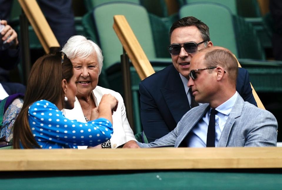 David Walliams said his mum was ‘on cloud nine’ after her brush with royalty (PA)