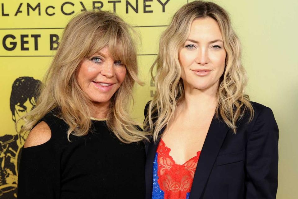 Goldie Hawn and Kate Hudson attend the Stella McCartney "Get Back" Capsule Collection and documentary release of Peter Jackson's "Get Back" at The Jim Henson Company on November 18, 2021 in Los Angeles, California.