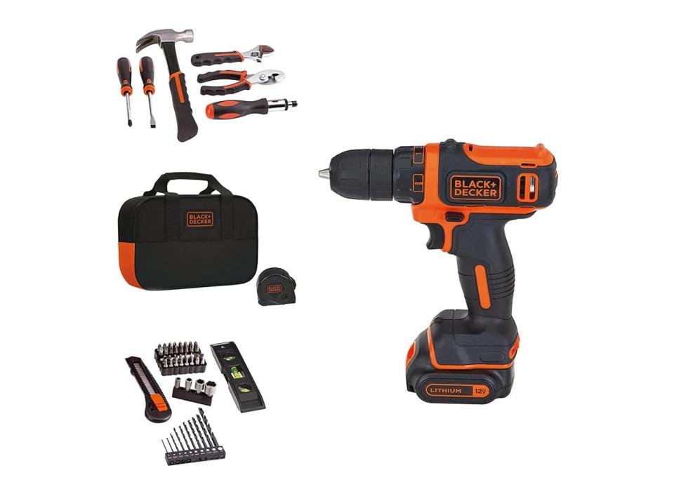 
BLACK+DECKER 12V MAX Drill &amp; Home Tool Kit