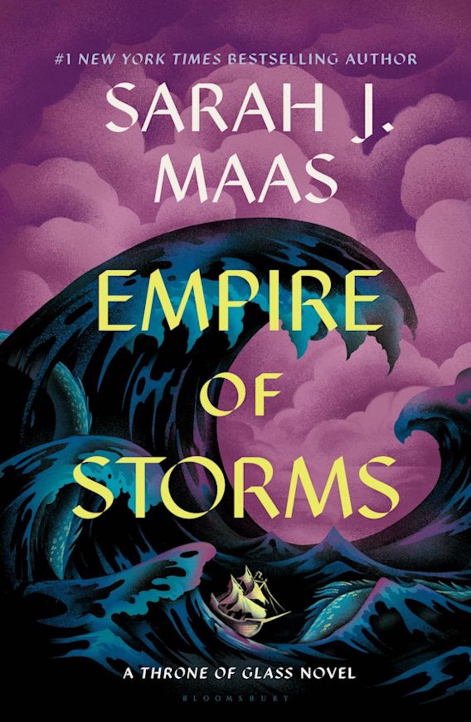 "Empire of Storms" by Sarah J. Maas.