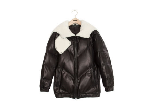 Rag & Bone’s padded leather jacket with shearling lining is a dream coat! 