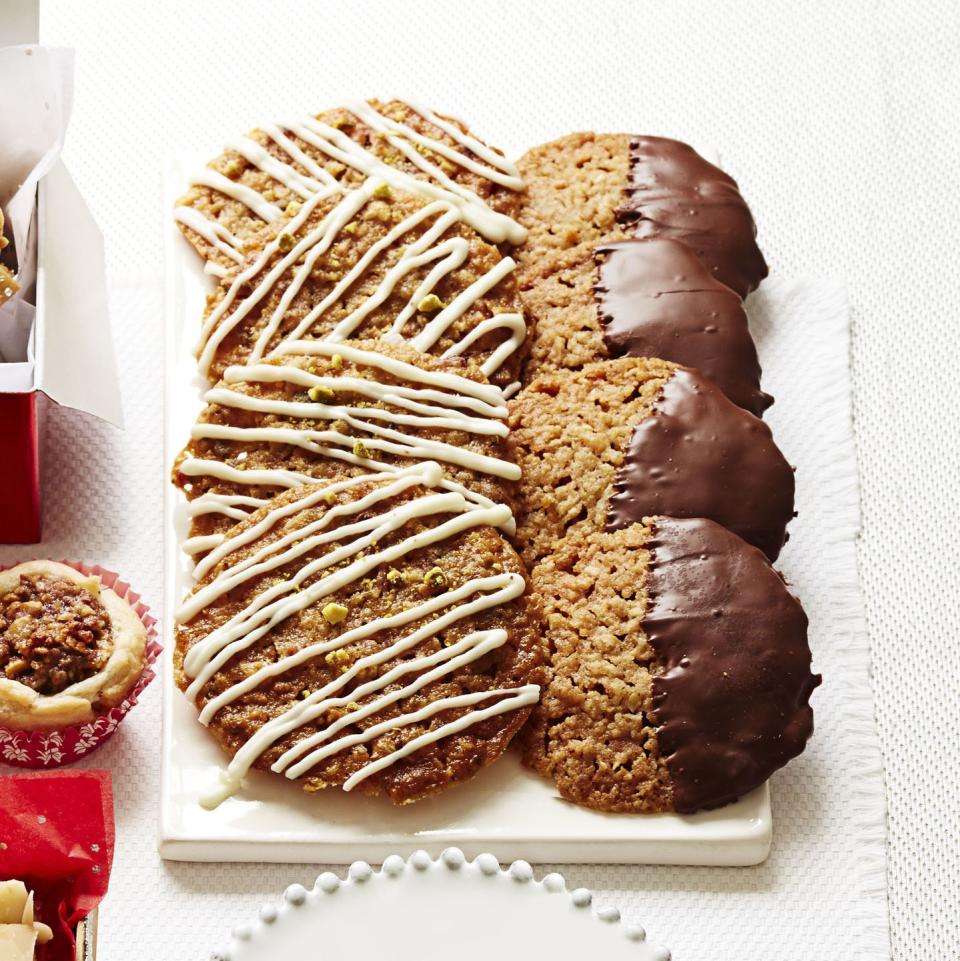 Chocolate-Coconut Lace Cookies