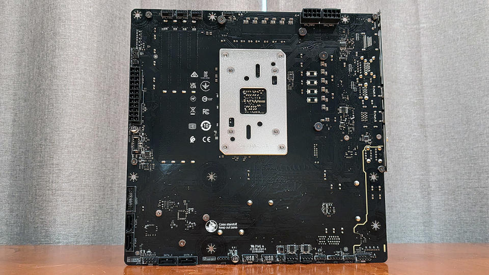 MSI B650M Project Zero motherboard rear view