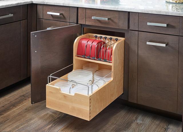 Glideware Wood Pull-out Cabinet Organizer for Pots, Pans, and Much More