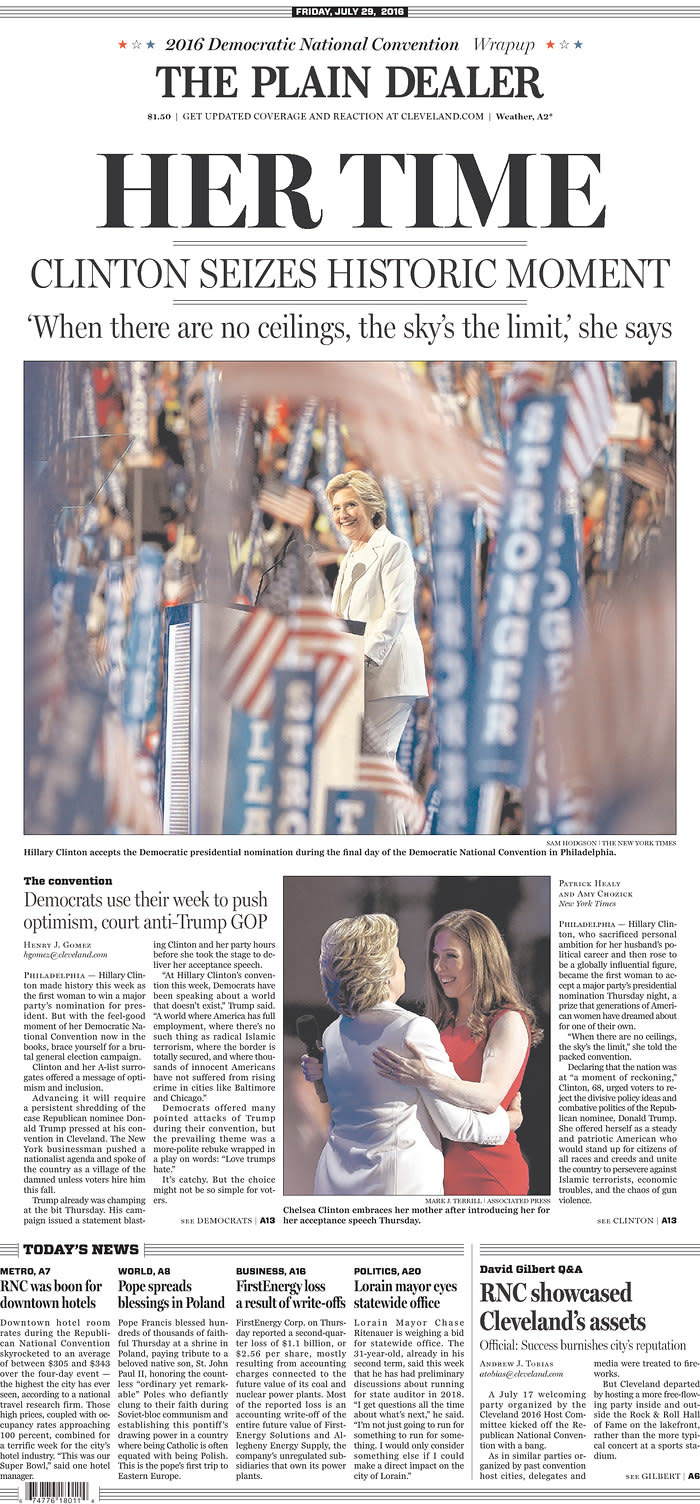 <p>Published in Cleveland, Ohio USA.(newseum.org) </p>