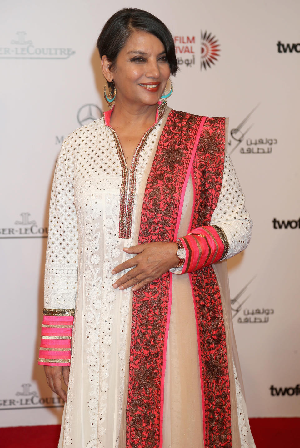 ABU DHABI, UNITED ARAB EMIRATES - OCTOBER 11: Shabana Azmi attends day one of the Abu Dhabi Film Festival 2012 at Emirates Palace on October 11, 2012 in Abu Dhabi, United Arab Emirates. (Photo by Chris Jackson/Getty Images for Jaeger-LeCoultre)