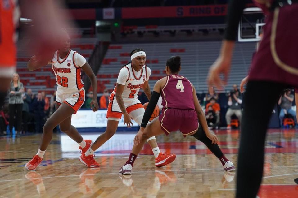 Syracuse defeated Florida State, 79-73, on Jan. 18, 2024, at the JMA Wireless Dome.