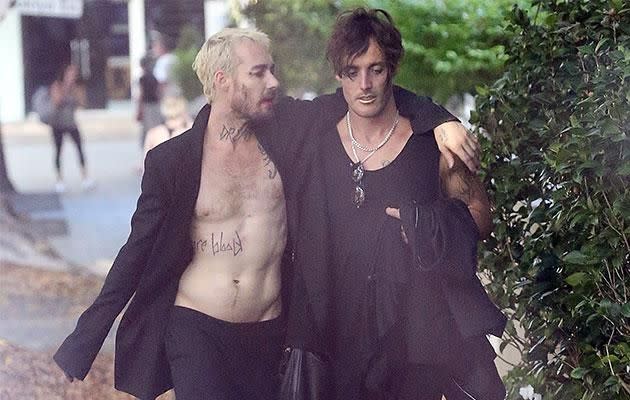 The sighting of the heavily tattooed musician comes over two decades after Silverchair formed. Photo: Dimex