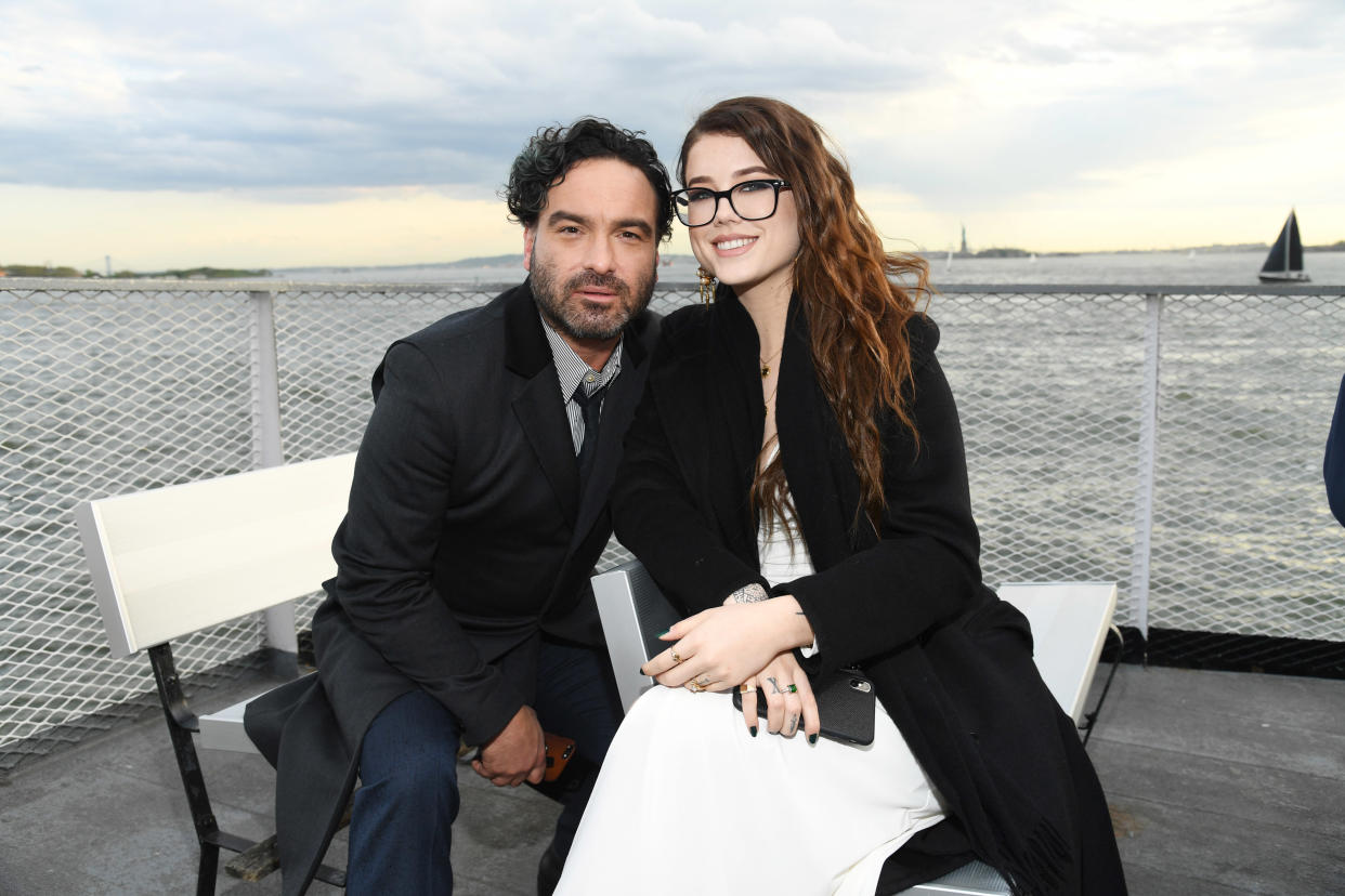 NEW YORK, NEW YORK - MAY 15: Johnny Galecki and Alaina Meyer attend the Statue Of Liberty Museum Opening Celebration at Battery Park on May 15, 2019 in New York City. (Photo by Kevin Mazur/Getty Images for Statue Of Liberty-Ellis Island Foundation)