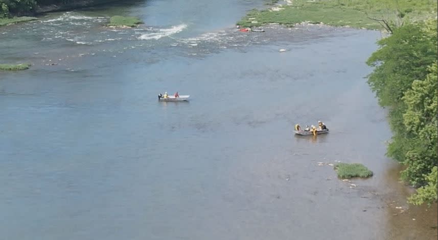 A body with “significant decomposition” was found along a stretch of the Great Miami River prompting a large law enforcement investigation and recovery.