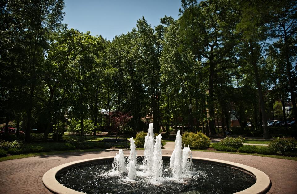 Linear Park in downtown Fayetteville along Cross Creek. The 1996 Vision Plan for downtown Fayetteville called for trails along the Cape Fear River, and now the city has the Cape Fear River Trail and Linear Park.