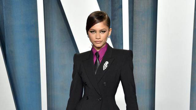 Zendaya Suits Up in Louis Vuitton & Louboutins at CinemaCon 2023