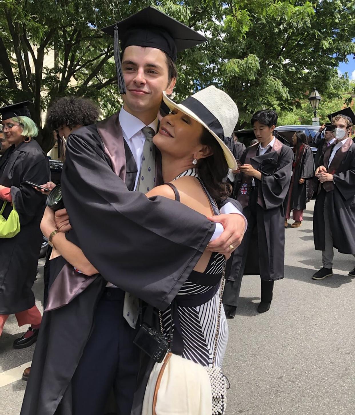 Catherine Zeta-Jones and Michael Douglas' Son Graduates High School: 'Inexplicably Proud'. https://www.instagram.com/p/CeJ6_sKv5Dp/.