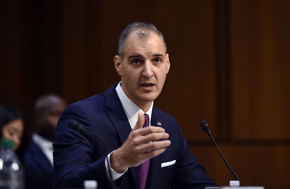 George Selim, senior vice president of programs at the Anti-Defamation League (ADL) and a former senior Department of Homeland Security official, speaks during a full committee hearing on "Mass Violence, Extremism, and Digital Responsibility" on September 18, 2019 in Washington, DC.