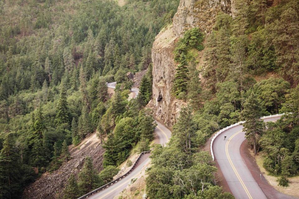 <p><strong>The Drive: </strong><a href="https://www.tripadvisor.com/Attraction_Review-g52104-d116788-Reviews-Columbia_River_Highway-Troutdale_Oregon.html" rel="nofollow noopener" target="_blank" data-ylk="slk:Historic Columbia River Highway;elm:context_link;itc:0;sec:content-canvas" class="link ">Historic Columbia River Highway</a></p><p><strong>The Scene: </strong>Known as America's first scenic highway, the Historic Columbia River Highway runs a total length of 73 miles through the <a href="https://www.tripadvisor.com/Attraction_Review-g28958-d116954-Reviews-Columbia_River_Gorge_National_Scenic_Area-Oregon.html" rel="nofollow noopener" target="_blank" data-ylk="slk:Columbia River Gorge National Scenic Area;elm:context_link;itc:0;sec:content-canvas" class="link ">Columbia River Gorge National Scenic Area</a> from <a href="https://www.tripadvisor.com/Attractions-g52104-Activities-Troutdale_Oregon.html" rel="nofollow noopener" target="_blank" data-ylk="slk:Troutdale;elm:context_link;itc:0;sec:content-canvas" class="link ">Troutdale</a> to the <a href="https://www.tripadvisor.com/Tourism-g52093-The_Dalles_Oregon-Vacations.html" rel="nofollow noopener" target="_blank" data-ylk="slk:Dalles;elm:context_link;itc:0;sec:content-canvas" class="link ">Dalles</a>. </p><p><strong>The Pit-Stop: </strong>Get the best views of the Gorge from the <a href="https://www.tripadvisor.com/Attraction_Review-g51815-d102493-Reviews-Vista_House-Corbett_Oregon.html" rel="nofollow noopener" target="_blank" data-ylk="slk:Vista House;elm:context_link;itc:0;sec:content-canvas" class="link ">Vista House</a> at Crown Point. </p>