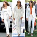 <p>This white Alexander McQueen suit quickly became one of <a href="https://www.townandcountrymag.com/style/fashion-trends/g40721394/meghan-markle-kate-middleton-queen-letizia-white-suit-trend/" rel="nofollow noopener" target="_blank" data-ylk="slk:Kate's go-to looks of 2022;elm:context_link;itc:0;sec:content-canvas" class="link ">Kate's go-to looks of 2022</a>. She first wore it with orange accents on her <a href="https://www.townandcountrymag.com/style/fashion-trends/a39517345/kate-middleton-alexander-mcqueen-white-suit-jamaica/" rel="nofollow noopener" target="_blank" data-ylk="slk:tour of the Caribbean;elm:context_link;itc:0;sec:content-canvas" class="link ">tour of the Caribbean </a>with Prince William in March. In June she turned to it again for the <a href="https://www.townandcountrymag.com/style/fashion-trends/a40375623/kate-middleton-alexander-mcqueen-white-suit-windrush-day-engagements-2022-photos/" rel="nofollow noopener" target="_blank" data-ylk="slk:unveiling of a monument;elm:context_link;itc:0;sec:content-canvas" class="link ">unveiling of a monument </a>in London, and on August 2, she donned it again for a visit to <a href="https://www.townandcountrymag.com/society/tradition/a40782416/princess-charlotte-prince-william-kate-middleton-commonwealth-games-2022-photos/" rel="nofollow noopener" target="_blank" data-ylk="slk:the Commonwealth Games;elm:context_link;itc:0;sec:content-canvas" class="link ">the Commonwealth Games</a> with William and Princess Charlotte.</p>