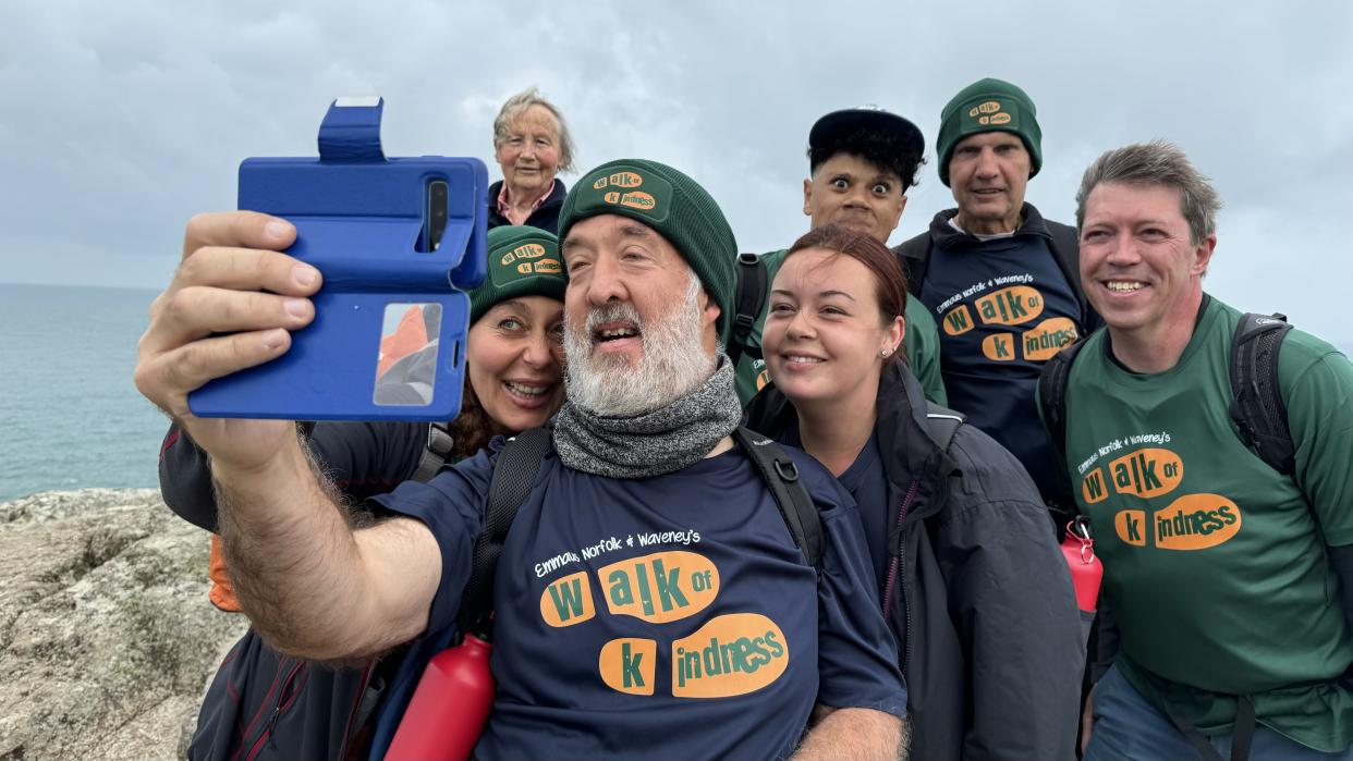 A 450-mile walk from St David's in Wales to Ditchingham in Norfolk will raise funds for homelessness charity Emmaus Norfolk and Waveney