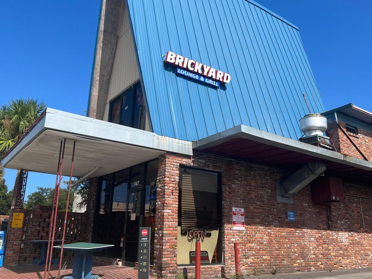 The Brickyard Lounge & Grill at 747 W. International Speedway Blvd. in Daytona Beach occupies a standalone two-story A-frame building that's considered a local landmark by area residents. It is seen here on Thursday, Aug. 24, 2023.