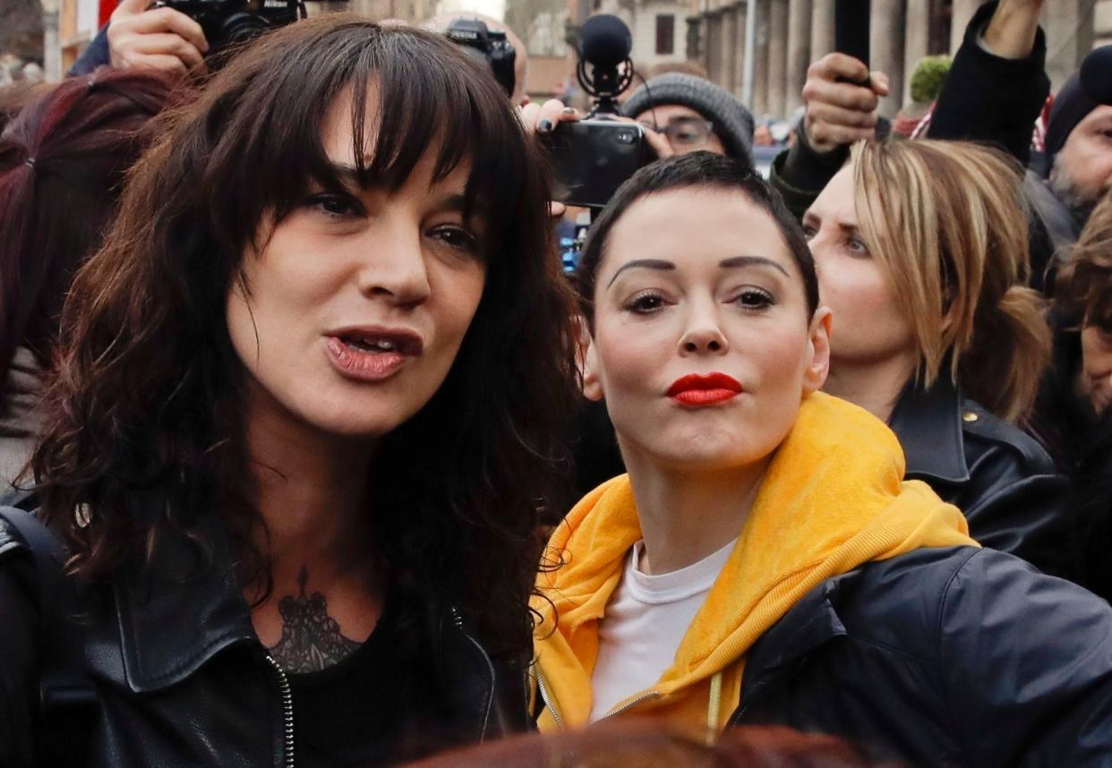 Argento y McGowan se convirtieron en portavoces del movimiento #MeToo.