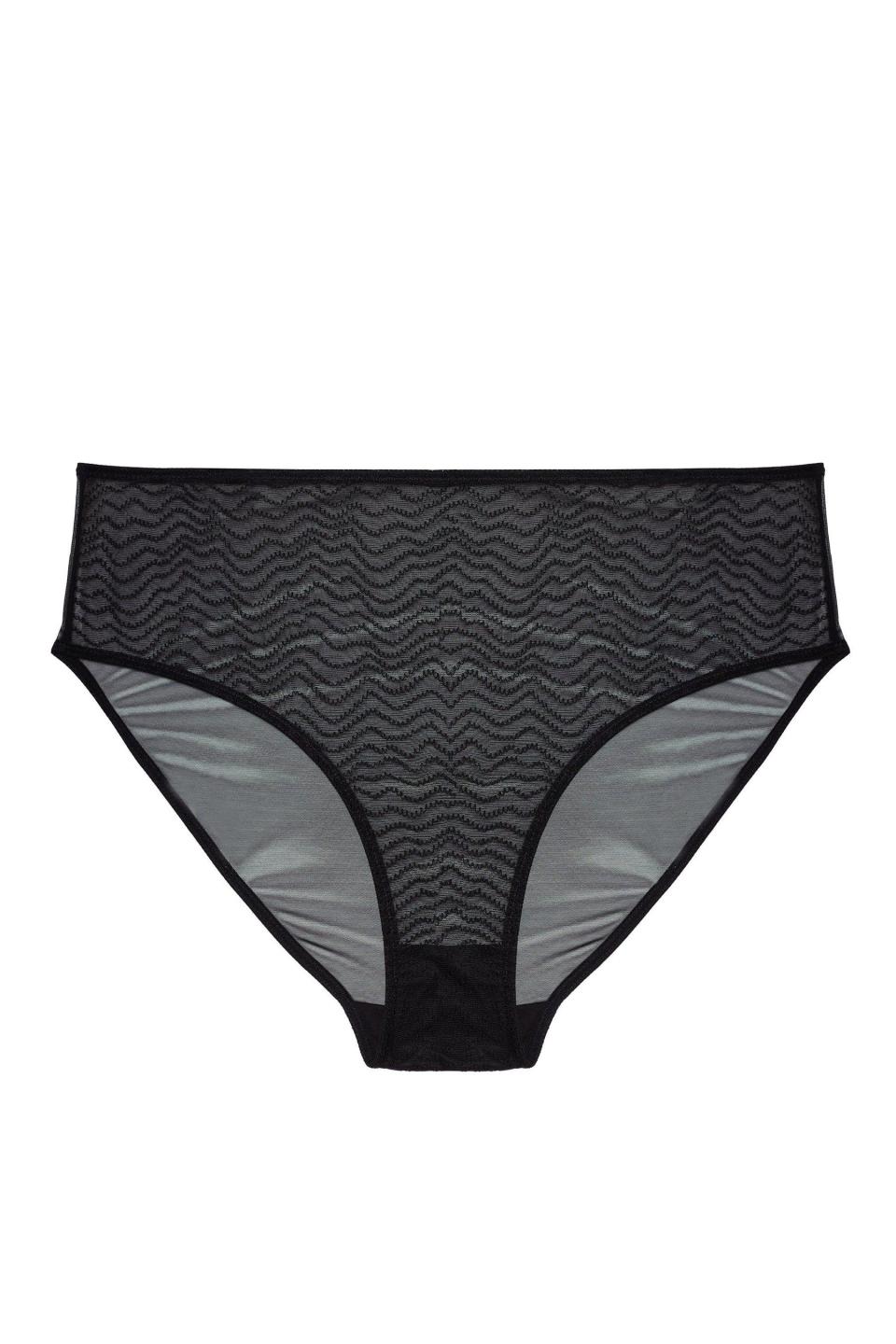 Brianna Black Mesh Highwaist