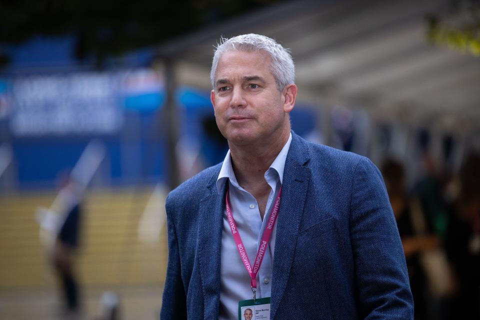 Manchester on Sunday 1st October 2023. Steve Barclay MP during the Conservative Party Conference at Manchester Central Convention Complex, Manchester on Sunday 1st October 2023. (Photo: Pat Scaasi | MI News) Credit: MI News & Sport /Alamy Live News