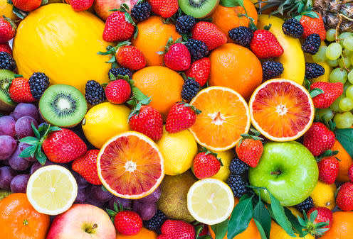 <span class="caption">Fruit - a natural source of fructose.</span> <span class="attribution"><a class="link " href="https://www.shutterstock.com/download/confirm/252338818?src=HPr9BPug3f2ut8X60HhaPQ-1-1&size=medium_jpg" rel="nofollow noopener" target="_blank" data-ylk="slk:leonori/Shutterstock.com;elm:context_link;itc:0;sec:content-canvas">leonori/Shutterstock.com</a></span>