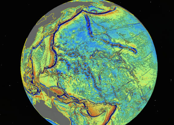 imagen del fondo marino con el nuevo mapa. (Crédito LiveScience).