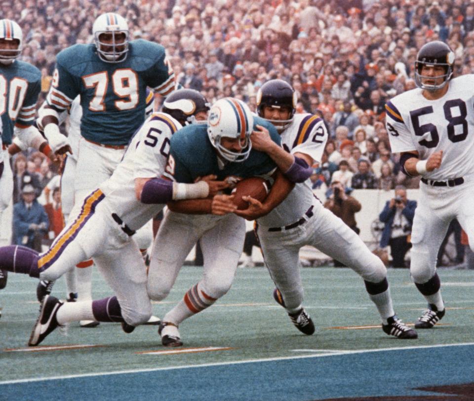 Miami Dolphins -- Larry Csonka, 1968-1974, 1979, 6,737 yards