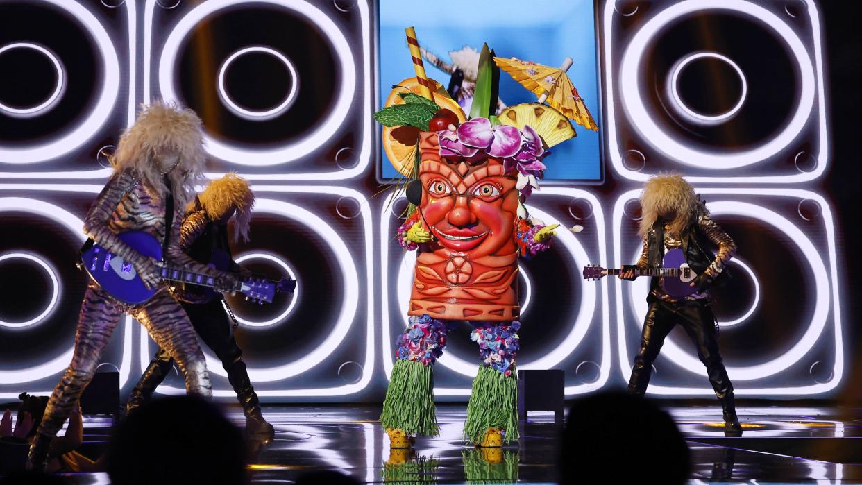  Tiki performs on I Wanna Rock Night on The Masked Singer season 10. 