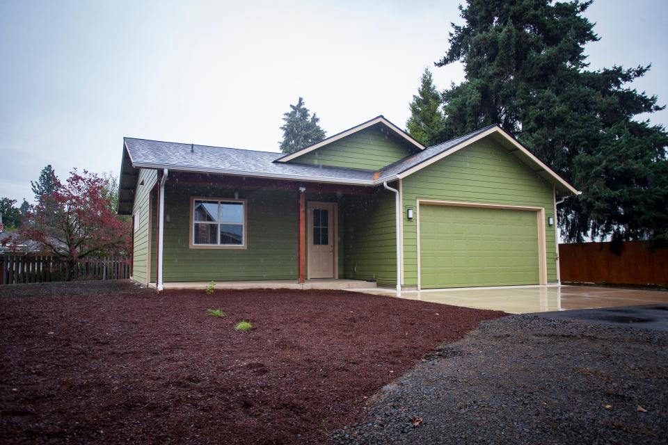 A house built by Eugene School District 4J students in the Future Build career technical education program will soon be home to a family.