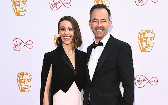 Suranne with her husband, screenwriter Laurence Akers, at the Baftas in 2019 - Getty/Getty