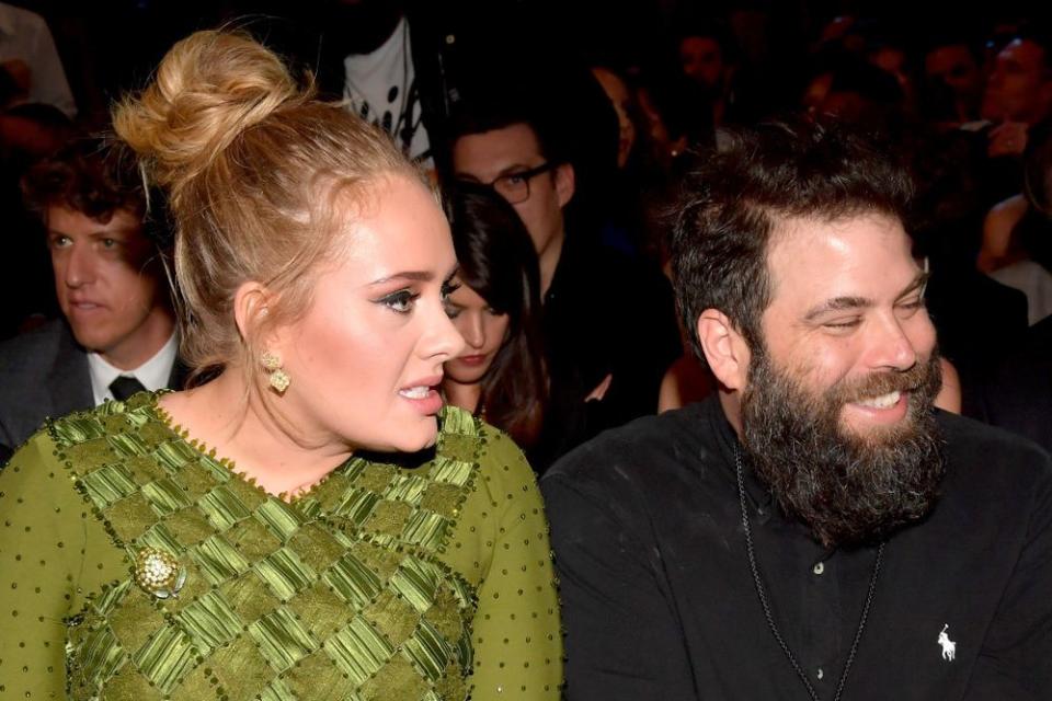 Adele and Simon Konecki. | Lester Cohen/Getty Images for NARAS