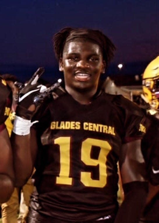 Glades Central's Alcivial Henrisme will be recognized during the 2022 Capital One Orange Bowl on Dec. 30 at Hard Rock Stadium as the recipient of the Beigel-Feis-Hixon Valor Award scholarship.