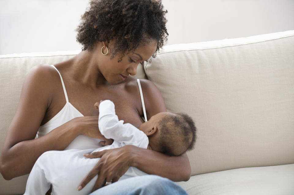 Woman breastfeeding. (Getty Images)