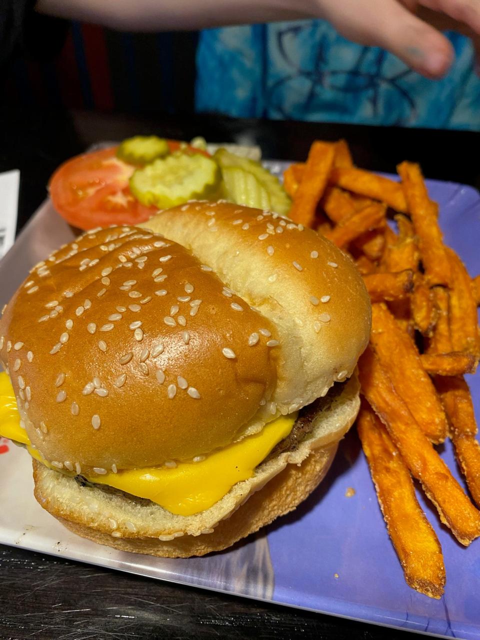 The cheeseburger kids' meal at Red Robin.