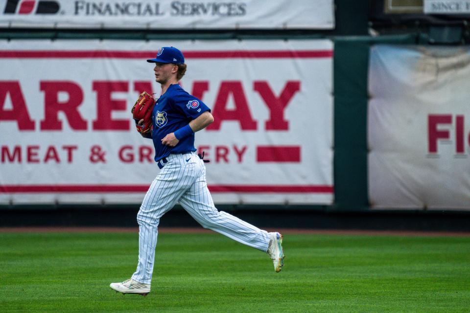 Iowa Cubs outfielder Pete Crow-Armstrong is one of the top defensive players in all of Minor League Baseball.