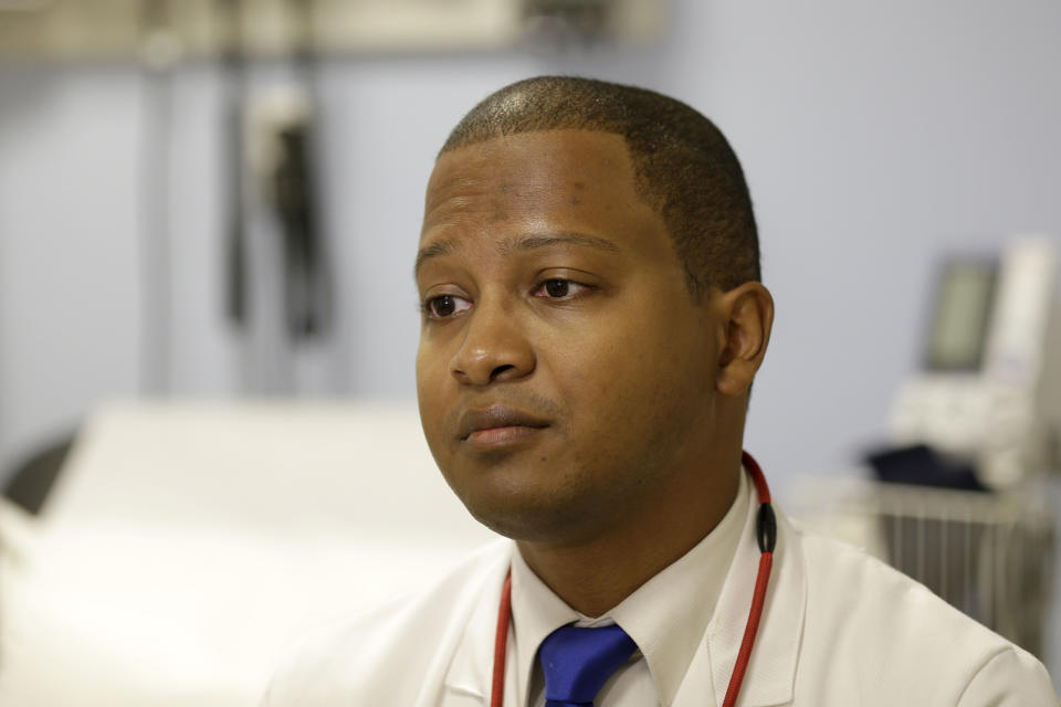 FILE - This Tuesday, Nov. 3, 2015 file photo shows Dr. Raymond Givens at the Columbia University Medical Center in New York. On Tuesday, May 11, 2021, the American Medical Association released a comprehensive plan to dismantle structural racism inside its own ranks and within the U.S. medical establishment. ‘’People are dying on a daily basis from the same structural racism that they are now acknowledging,’’ Givens says. ‘’Given that, there’s a need to act as quickly as is responsible.’’ (AP Photo/Seth Wenig)