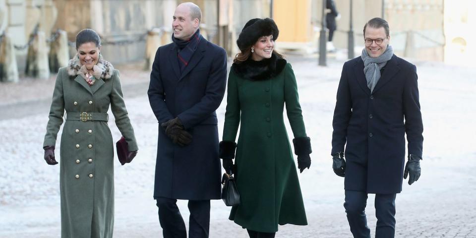 The Duke & Duchess of Cambridge Meet the Swedish Royal Family