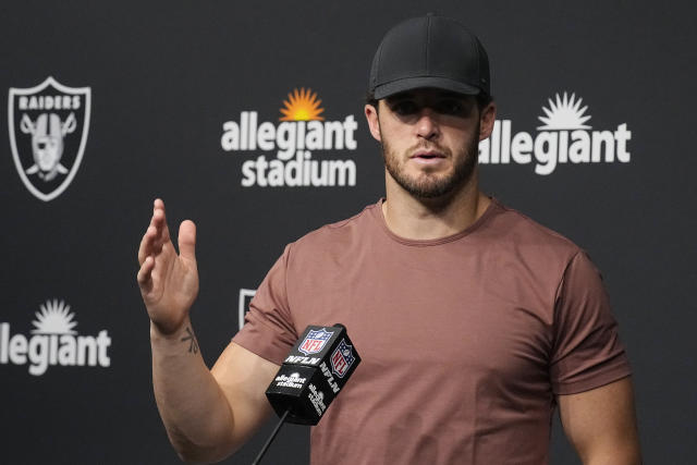 Talkin' Baseball on X: Las Vegas Raiders quarterback Derek Carr rocking  the Dodgers hat postgame  / X