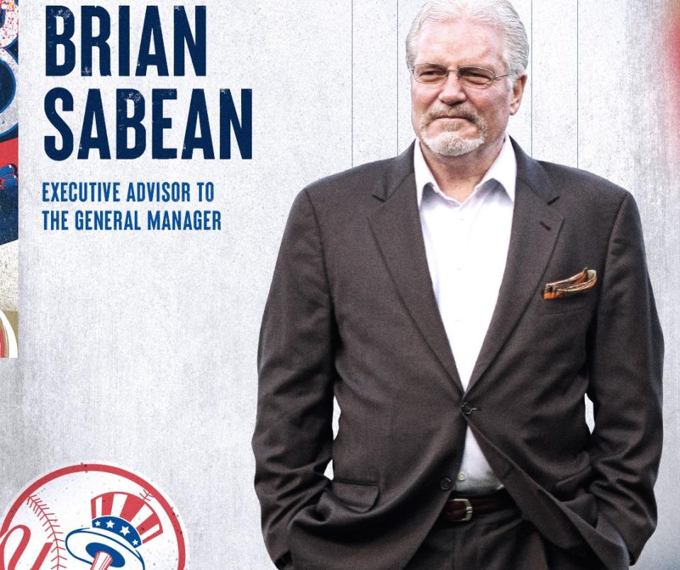 紐約洋基聘請昔日打造舊金山巨人3冠王朝薩比恩（Brian Sabean），擔任總管凱許曼（Brian Cashman）的執行顧問。法新社